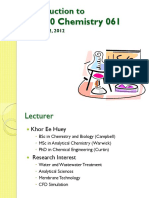 Introduction to Chemistry 061