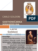Carlo Goldoni Krčmarica Mirandolina