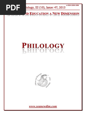 Seanewdim Philology Ii10 Issue 47 Concept Metaphor