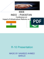 Ieee Indo - Pakistan: Conference On Impact of Infrastructure Reforms On Development