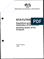 FIFA Statutes - 1992
