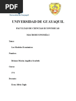Modelos Económicos-Macroeconomía