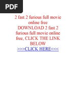 Download 2 Fast 2 Furious Full Movie Online Free by serjio SN299981607 doc pdf