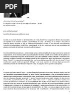Una Estética Lacaniana
