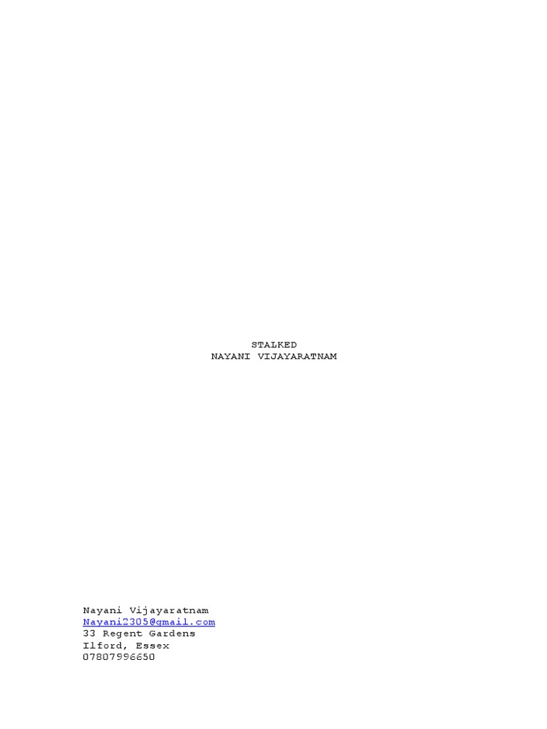 Script 1st Draft | PDF