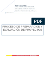 PROCESO DE PREPARACION DE PROYECTOS
