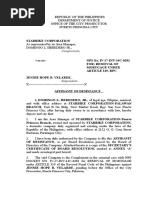 Affidavit of Desistance (Starbike v. Velarde)