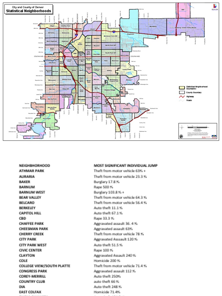 2015 Denver crime stats Crimes