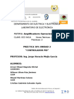 Construcción de un controlador PID con amplificadores operacionales