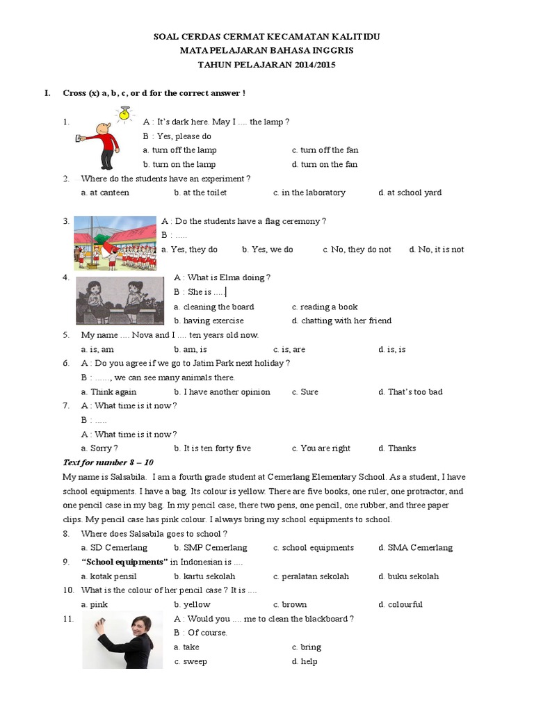 Mengasah Kecerdasan Sejak Dini: Panduan Lengkap Soal Cerdas Cermat Bahasa Inggris untuk Siswa Kelas 3 SD