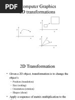 COMPUTER GRAPHICS 2D Transformations