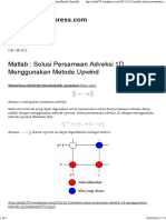 Matlab _ Solusi Persamaan Adveksi 1D Menggunakan Metode Upwind _ Math279.Wordpress