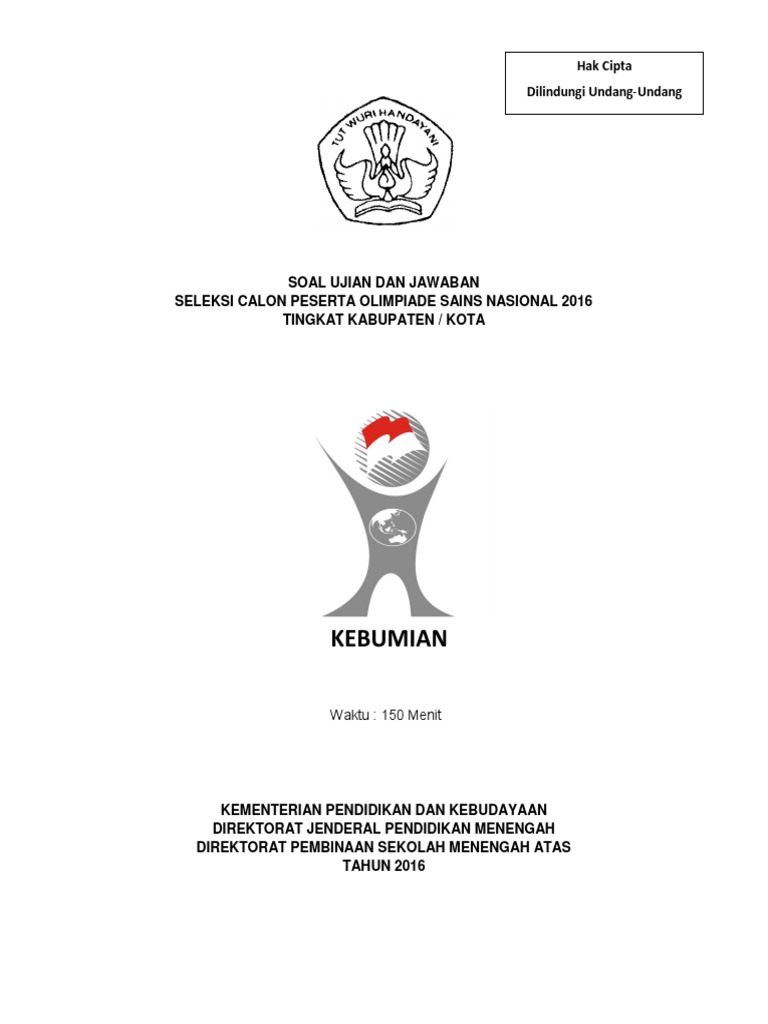 8 Soal Jawab Osk 2016 Kebumian Pdf