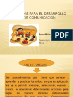 Estrategias para El Desarrollo Del Area de Comunicación