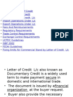 4. Letter of Credit for International Banking