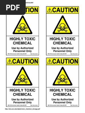 Toxic Chemical Storage