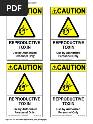 Reproductive Toxin Storage
