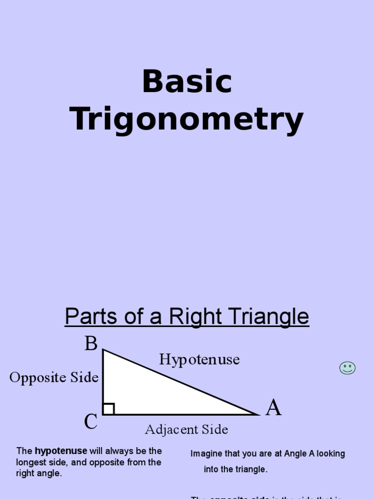 Basic Trigonometry 1 | PDF
