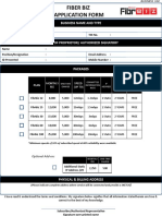Fiber Biz Application Form PDF