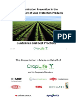 Contamination Prevention in The Manufacture of Crop Protection Products Detailed Version