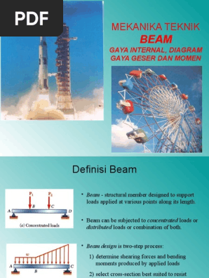 Beam Gaya Internal Diagram Gaya Geser Dan Momen Bending Beam Structure