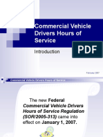 Recommended Hours of Service Presentation