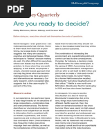 Are You Ready to Decide
