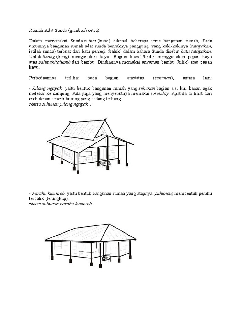 9600 Koleksi Gambar Rumah Adat Sketsa Gratis Terbaik