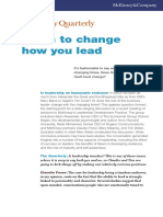 When To Change How You Lead