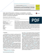 36 Light-induced fluctuations in biomass accumulation, secondary metabolites production and antioxidant activity in cell suspension cultures of Artemisia absinthium L.