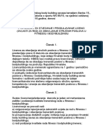 Pravilnik o Licenciranju Bodybuilding I Fitness Trenera U Republici Hrvatskoj