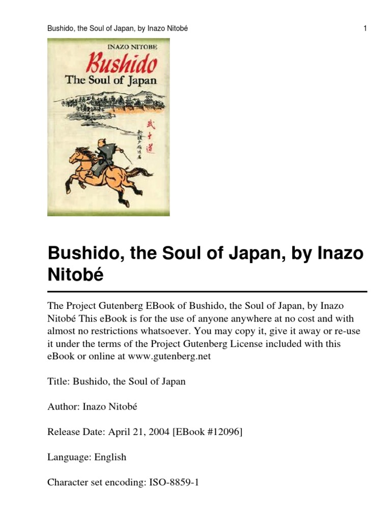 Bushido The Soul of Japan | PDF | Courage | Bushido