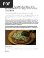 Download Resep Dan Cara Membuat Pizza Italia Rumahan Sederhana Tanpa Oven Namun Tetap Enak by Riki Ario Arto SN300024951 doc pdf