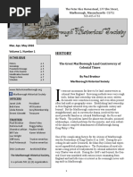 The Marlborough Historical Society Newsletter For The First Quarter of 2016