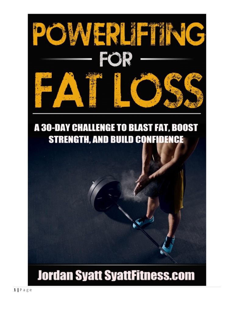 Powerlifting For Fat Loss Challenge 30 Day Challenge PDF Nutrition Diet & Nutrition