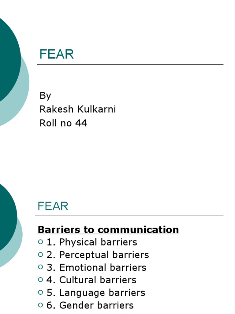 Miscommunication Fears Explored | PDF | Self-Improvement