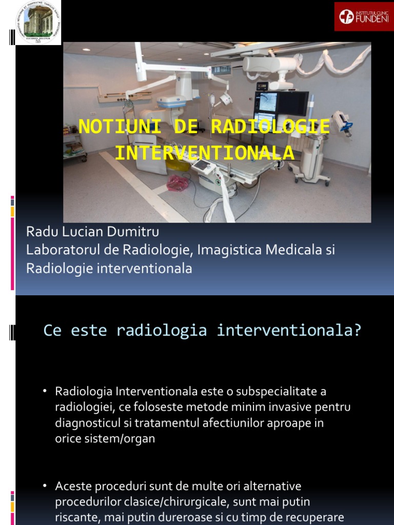 Notiuni de Radiologie Interventionala | PDF