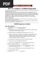 GMDSS Inspection Checklist