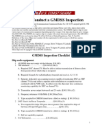 GMDSS Inspection Checklist
