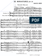 Uber Three Miniatures - Op.29. Partitur