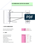Perencanaan Sambungan Lentur Dan Geser