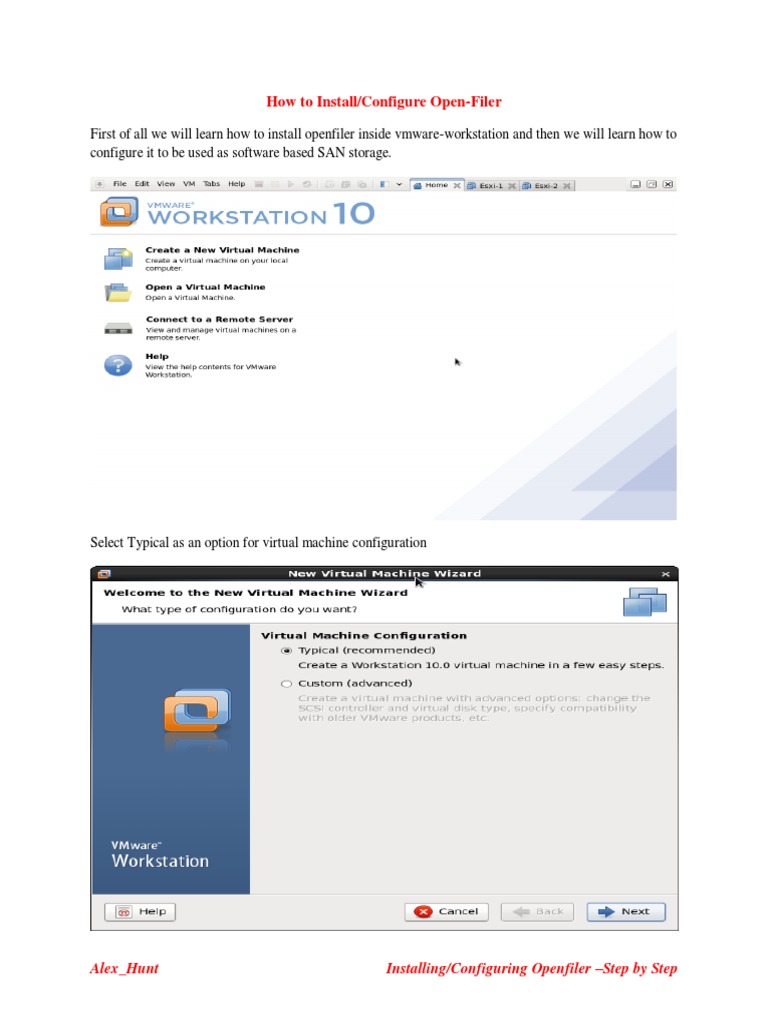 Openfiler Installation Guide for VMware | PDF