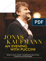 Jonas Kaufmann, 'Evening With Puccini,' Concert Program