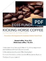 Egss Fundraiser: Kicking Horse Coffee