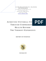 Achieving Universal Coverage Vt Final Report