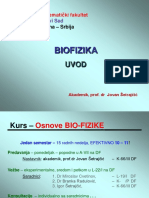 Biofizika Uvod