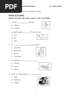 English Year 2 (Paper 1)