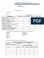 Ejemplo de Escala Estimativa