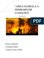 Provocarea Globala a Schimbarilor Climatice