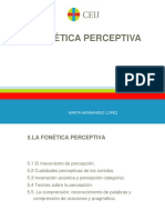 La Fonética Perceptiva y La Comprensión.